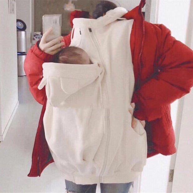 Kangaroo Mother And Child One-piece Sweater