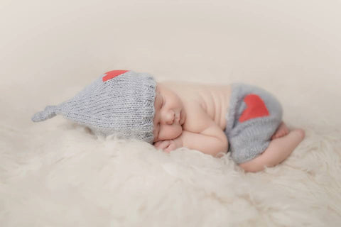 Accesorios de fotografía para recién nacidos, hilo de algodón con leche, tejido a mano