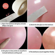 127pcs Pink Balloon Arch Garland Kit White Pink Gold Confetti Latex Balloons Baby Shower Wedding Birthday Party Decorations