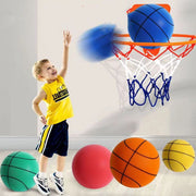 Pelota deportiva silenciosa de espuma de alta densidad para interiores, pelota elástica suave de baloncesto silenciosa, juegos de juguetes deportivos para niños