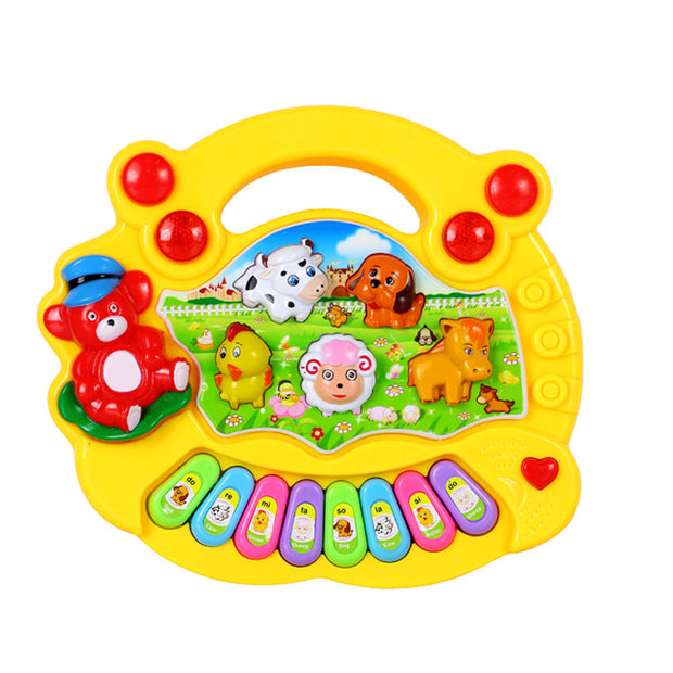 Lernspielzeug Bauernhoftier Tastatur Musikinstrument Kind Babyspielzeug