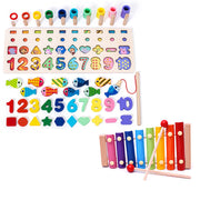 Niños 3D Alfabeto Número Puzzle Bebé Colorido Geométrico Digital Letra Juguete Educativo
