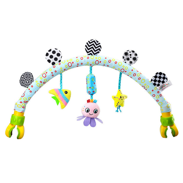 Baby-Musik-Mobile-Spielzeug für Bettwagen, Plüsch-Babyrasseln, Spielzeug für Babyspielzeug von 0–12 Monaten