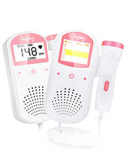 Fetal Doppler Upgraded Fetal Home Pregnancy Heart Rate Monitor Baby Fetal Heart Rate Detector LCD Display