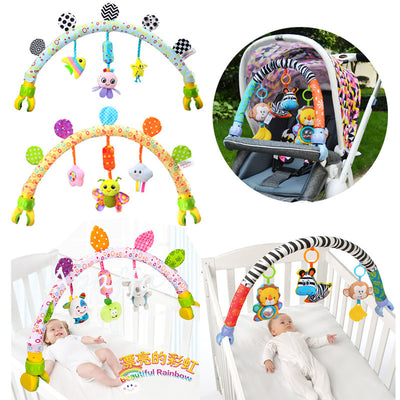Baby-Musik-Mobile-Spielzeug für Bettwagen, Plüsch-Babyrasseln, Spielzeug für Babyspielzeug von 0–12 Monaten