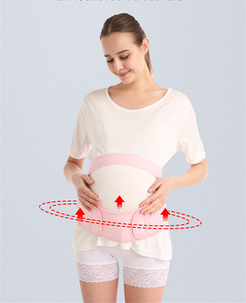 Cinturón de soporte para el vientre para mujeres embarazadas durante el período de parto soporte Lumbar cinturón protector ajustable transpirable para el tercer trimestre