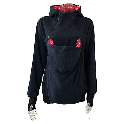 Autumn And Winter Models Three-In-One Multifunctional Mother Kangaroo Sweater Jacket Women