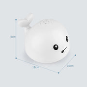 New Baby Bathroom Bath Electric Induction Whale Spray Small Toy