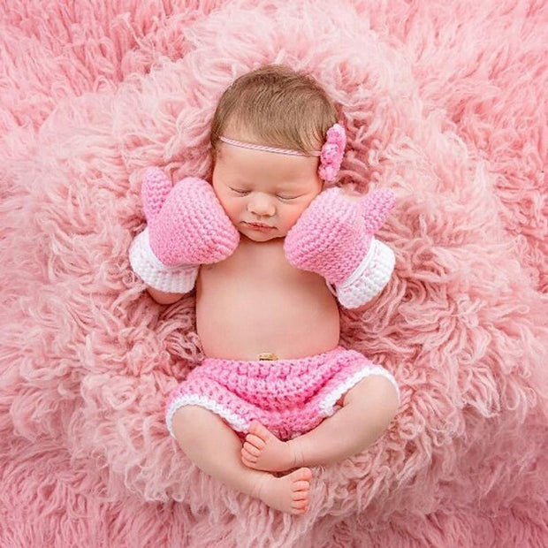 Newborn Photography Set Bath Gift Hand-woven Photography Props Boxing King