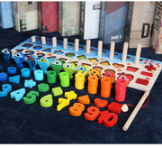 Kinder 3D Alphabet Zahlen Puzzle Baby bunte geometrische digitale Buchstaben pädagogisches Spielzeug
