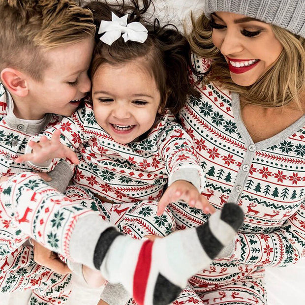 Weihnachten Pyjamas Familie Passenden Neujahr Vater Mutter Kinder Baby Look Kleidung Set Papa Mutter Und Tochter Sohn Pyjamas Outfit