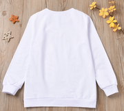 Frühling Herbst Mama und Mich Familie Passenden Sweatshirt Baby Mädchen Brief Drucken Langarm Pullover Top Hoodie Kleidung