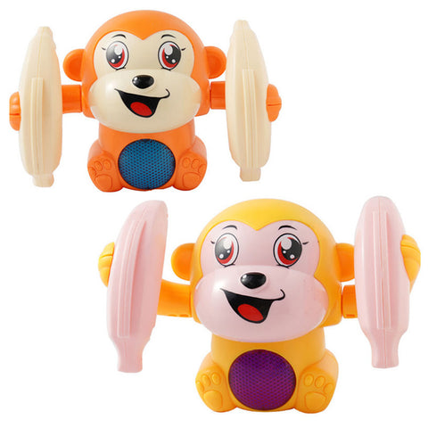 Electric Tumbling Monkey Baby Toys With Light Music