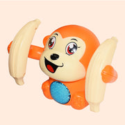 Electric Tumbling Monkey Baby Toys With Light Music