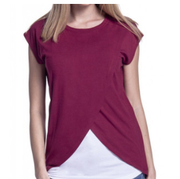 Candy-colored round neck short sleeves