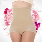 High waist breathable postpartum abdomen corset large size underwear lace panties