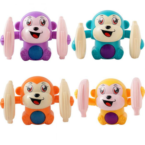 Electric Tumbling Monkey Baby Toys With Light Music