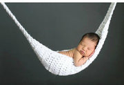 Handgefertigte Hängematte aus gestrickter Wolle für Neugeborene, Fotografie-Requisiten