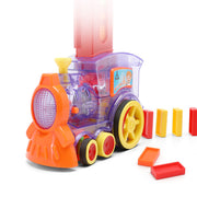 Tren de dominó, juguetes para bebés, rompecabezas de coche, licencia de liberación automática, bloques de construcción eléctricos, juguete de tren