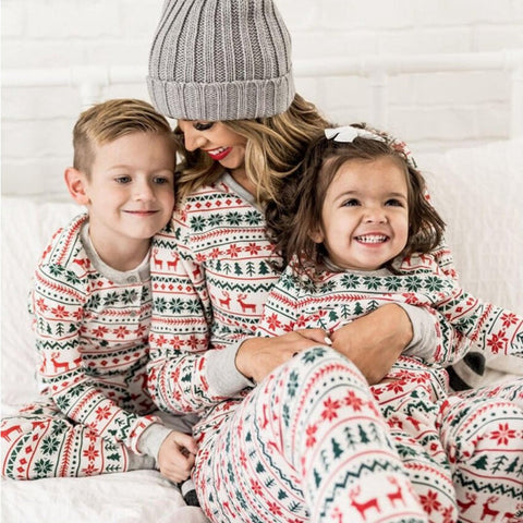 Weihnachten Pyjamas Familie Passenden Neujahr Vater Mutter Kinder Baby Look Kleidung Set Papa Mutter Und Tochter Sohn Pyjamas Outfit