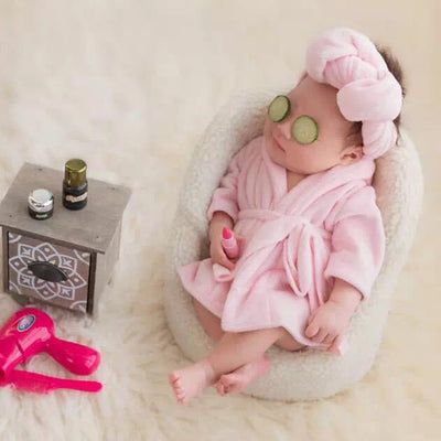 Newborn bathrobe photography props