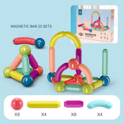 Juguetes para bebés, palo magnético, juego de bloques de construcción, juego de imanes para niños, imanes para niños, bloques de juguete magnéticos