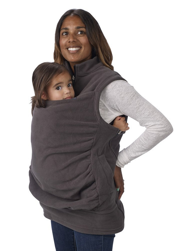 Three In One Multi-functional Mother Kangaroo Coat Women's Sleeveless Sweater