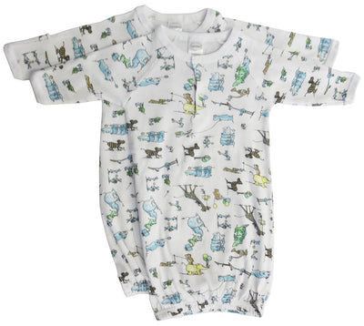 Bedruckte Baby-Kleider für Jungen – 2er-Pack