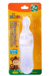 Silicone Training Rice Spoon, Infant Cereal Food Supplement, Safe Feeder