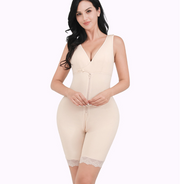 Large Size One-piece Shapewear Cotton Cup Open Crotch Postpartum Slimming And Hip Lifting Polymerization Bra Suit