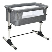 Travel Portable Baby Bed Side Sleeper  Bassinet Crib with Carrying Bag-Gray - Color: Gray