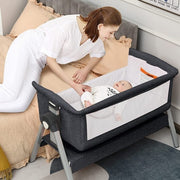 Portable Baby Bedside Sleeper with Adjustable Heights and Angle