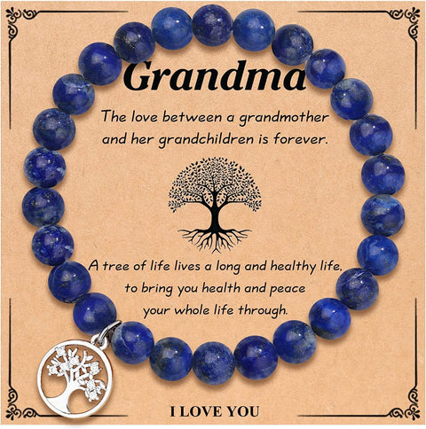 UNGENT THEM Tree of Life Bracelet Gifts for Grandma/Nana/Mother in Law/Bonus Mom/Best Mom/Gigi/Mimi/Mother of the Groom Birthday Christmas Wedding Mothers' Day Gift for Women