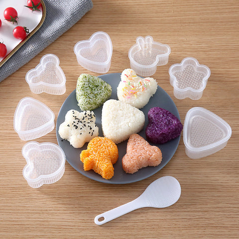 Set of 7 Triangle Sushi Mold; Sushi Mold Rice Mold DIY Tool Utility Kitchen Accessories Sushi Mold Cake Tool Gadgets