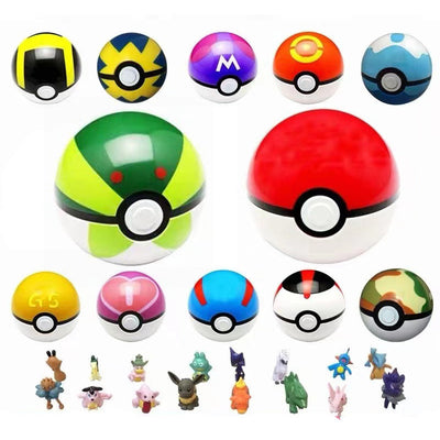 1Pack/6Packs/12Packs Balls With Random Figures Anime Model Toy