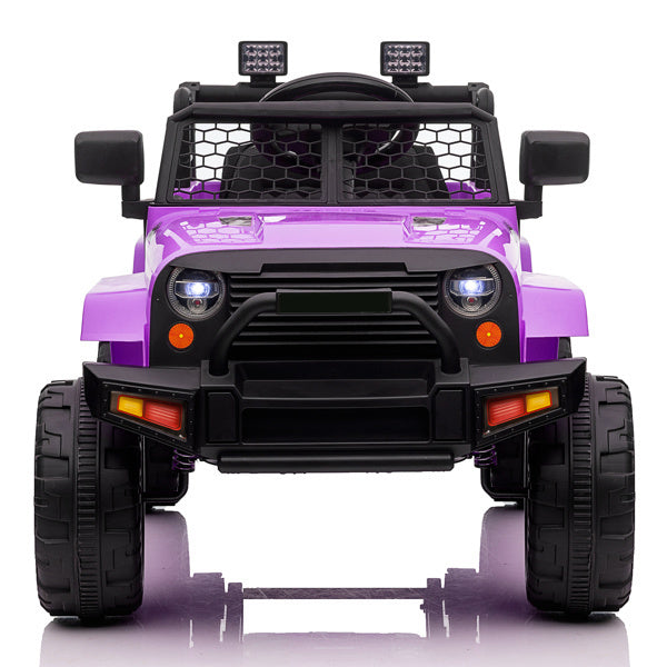 LEADZM Dual Drive 12V 4.5A.h with 2.4G Remote Control Jeep Purple