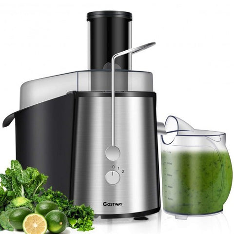 2 Speed Electric Juice Press for Fruit and Vegetable - Color: Silver