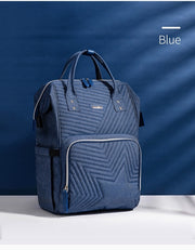 Modern Quilted Diaper Bag Backpack
