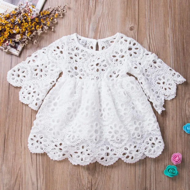 Ropa a juego para Familia, vestidos para madre e hija, color blanco hueco 