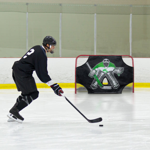 Green Skull Sniper Street Hockey Shooting Target