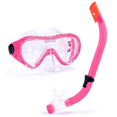 Junior Semi-Dry Diving & Snorkel Set, Pink