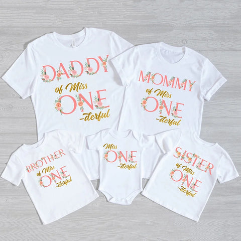 1st Baby Birthday Family Shirts