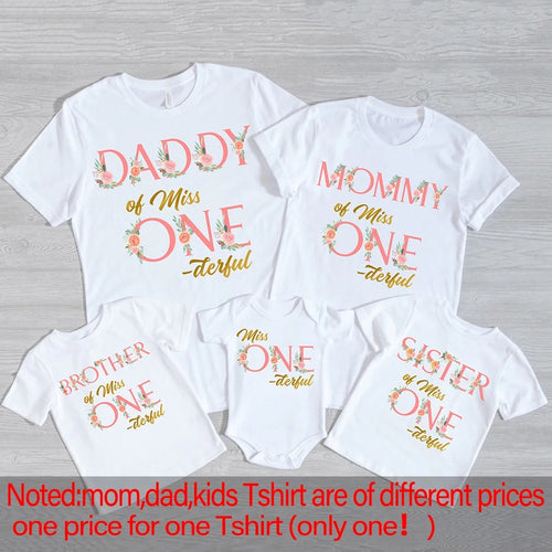 1st Baby Birthday Family Shirts