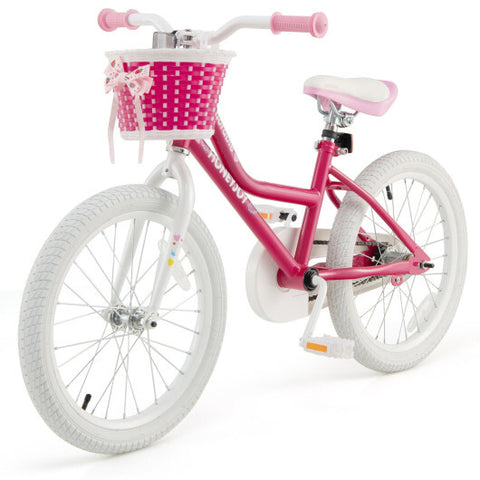 Kids Bicycle 18 Inch Toddler and Kids Bike with Training Wheels for 6-8 Year Old Kids-Pink