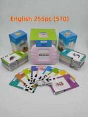Tarjeta de educación temprana, iluminación para niños, máquina de aprendizaje de inglés