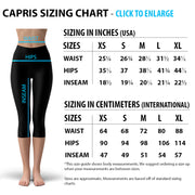 Capri-Leggings für Damen mit geometrischen Dreiecken