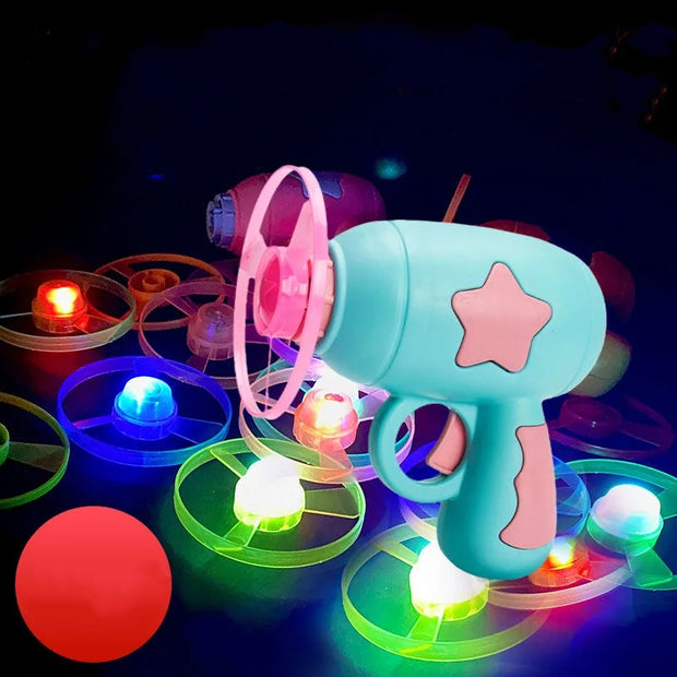 Pet Toy Dog Cat LED Light Toy Luminous Children's Party Toy Bamboo Dragonfly Toy Training Toy Pet Throw Launcher