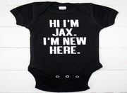 Welcome Set Body Suit For Baby Boy - Custom Name