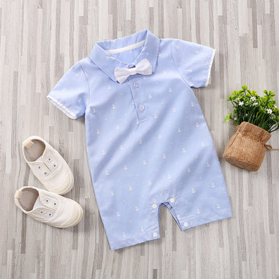 Color: 9 Style, Size: 90cm - Baby summer short-sleeved jumpsuit