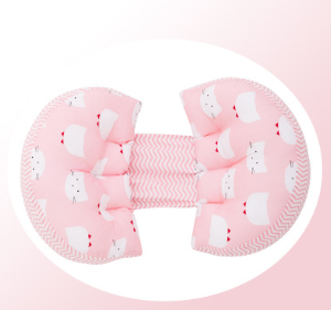 Color: Cat powder - Spring and summer pregnant women pillow waist side sleeping pillow U-shaped pillow pregnancy multi-function stomach support pillow baby products